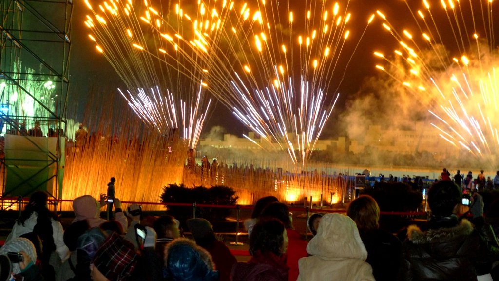 鐫刻在星空下的盛典。參加中華民國建國一百年跨年慶典