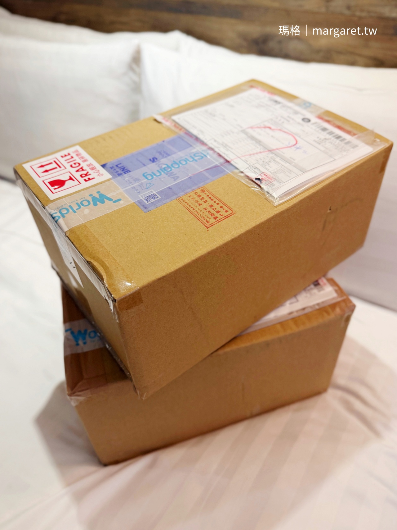 とっとり市透過WorldShopping寄送到台灣的鳥取特產包裹開箱，商品皆有妥善包裝。