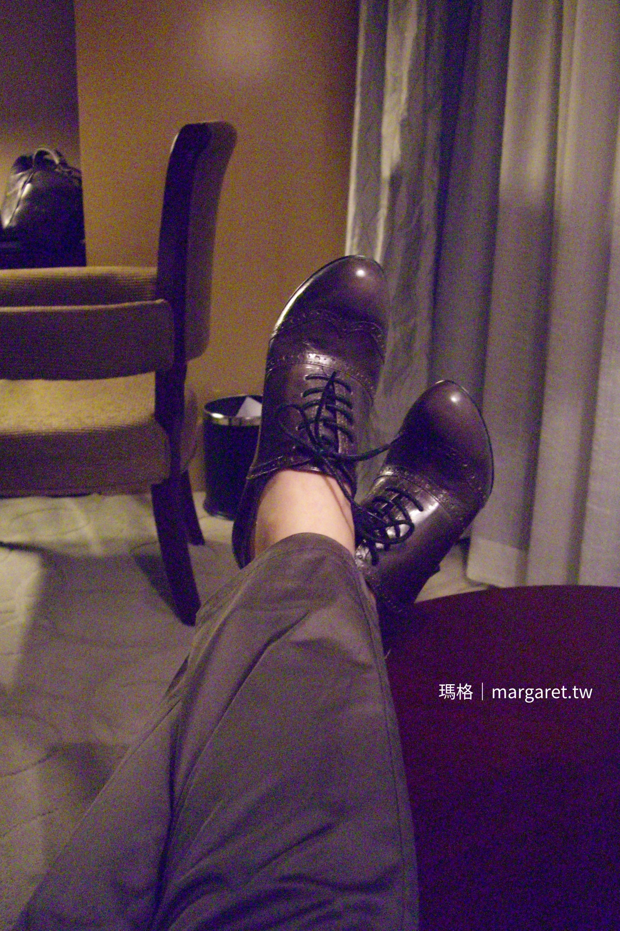 瑪格北京出差所穿細跟牛津鞋。