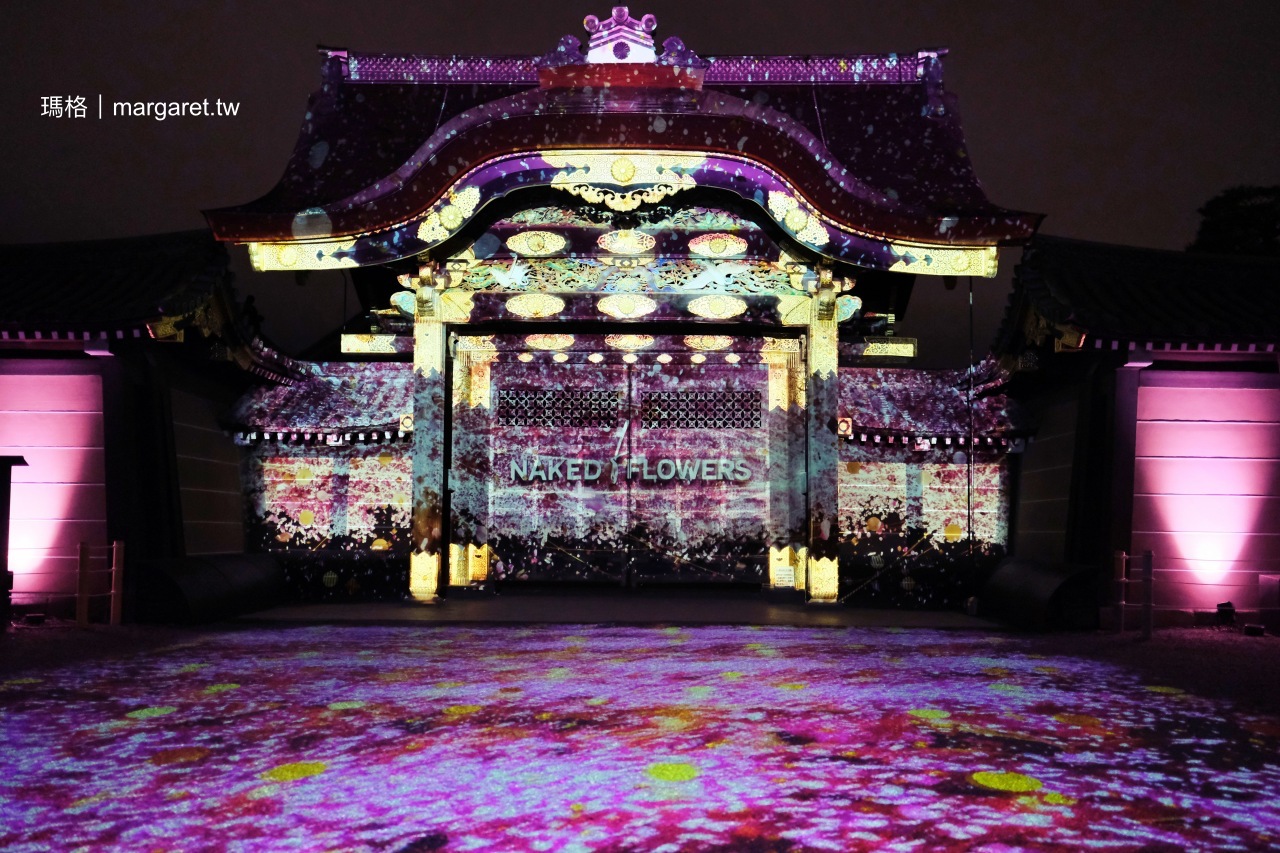 京都世界遺産・元離宮二条城｜NAKED FLOWERS 2023。夜櫻之美