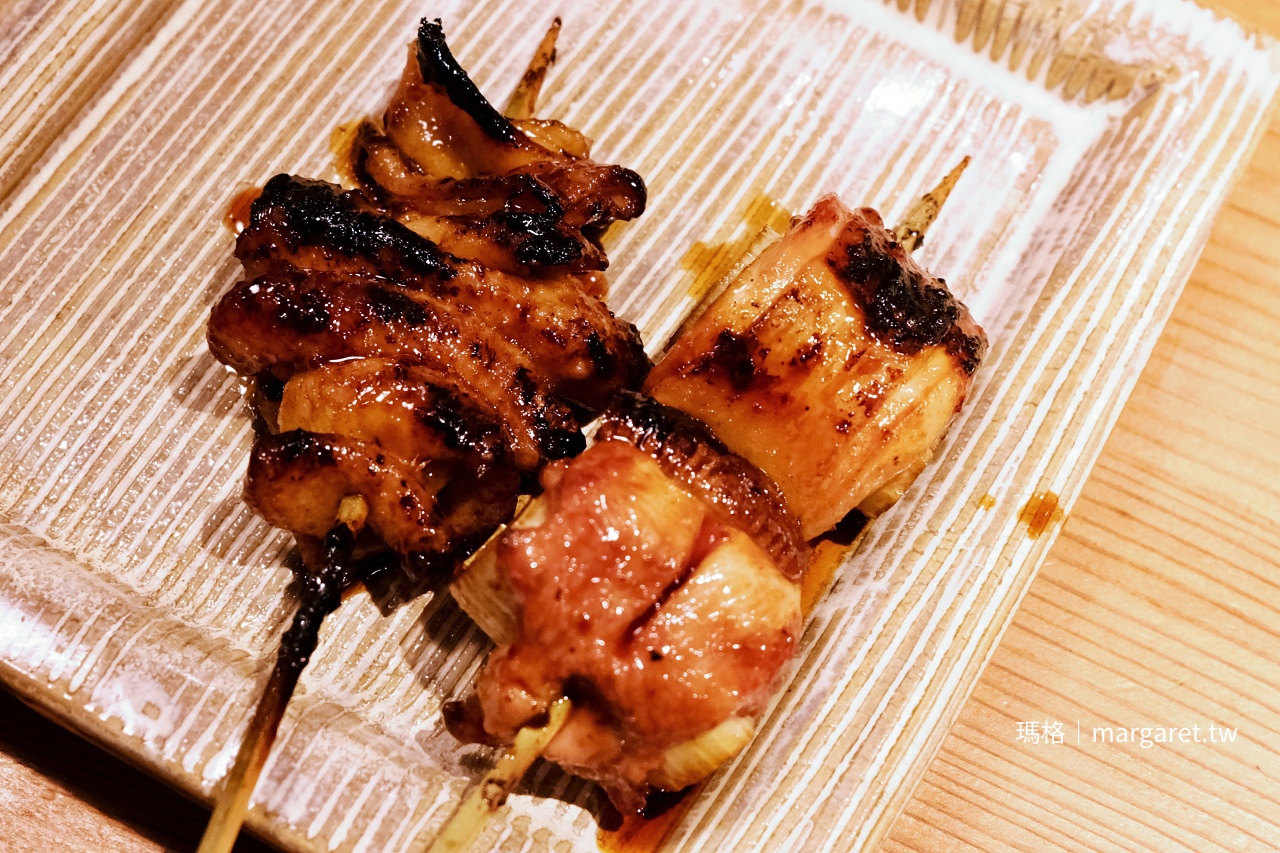 燒鳥炭壹2號店串燒，鹽烤與醬燒各有風味。