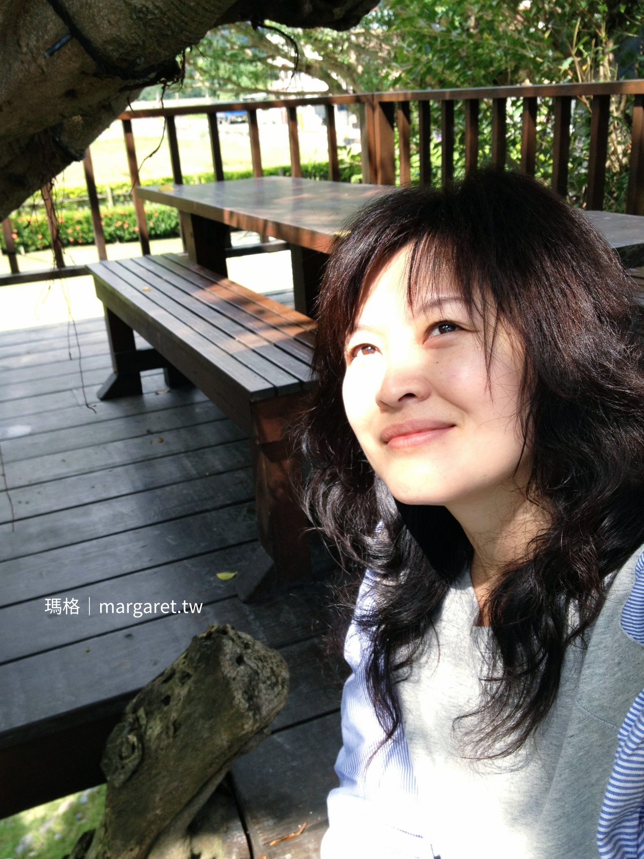 瑪格在金澤居樹屋自拍 花蓮吉安榕樹樹屋體驗