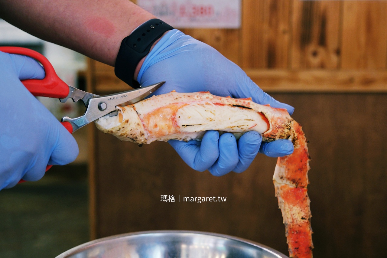 函館朝市美食。榮屋食堂｜原來吃一根帝王蟹腳是會飽的