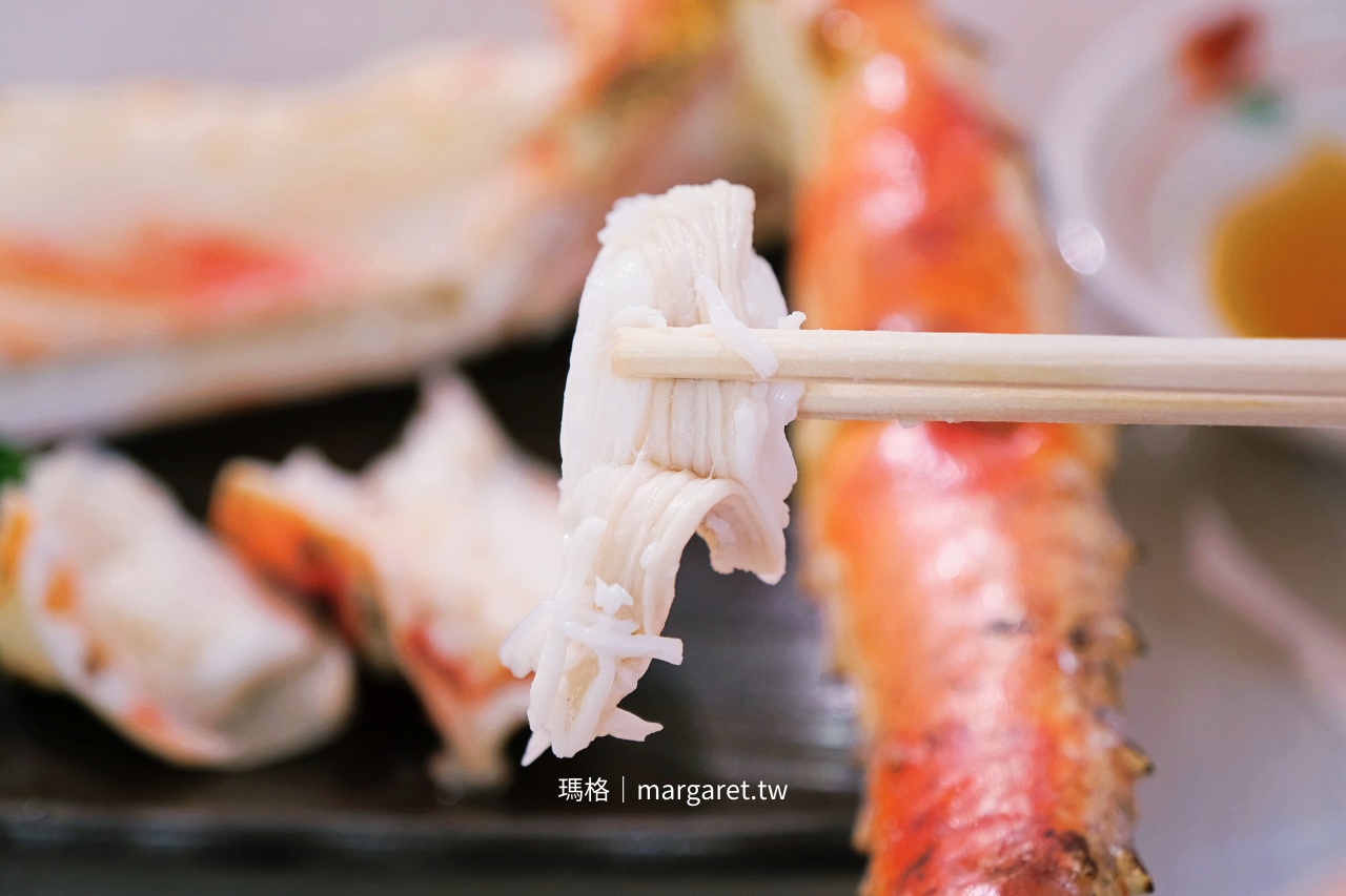 函館朝市美食。榮屋食堂｜原來吃一根帝王蟹腳是會飽的