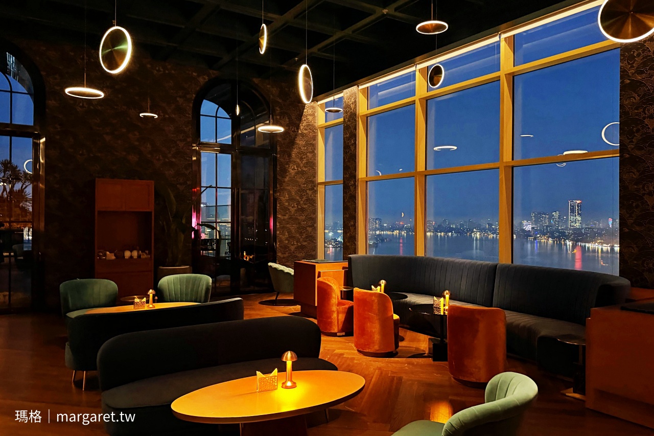 樂天百貨旁高樓層景觀酒吧 Bar Hedonist｜河內夕陽、西湖華燈初上