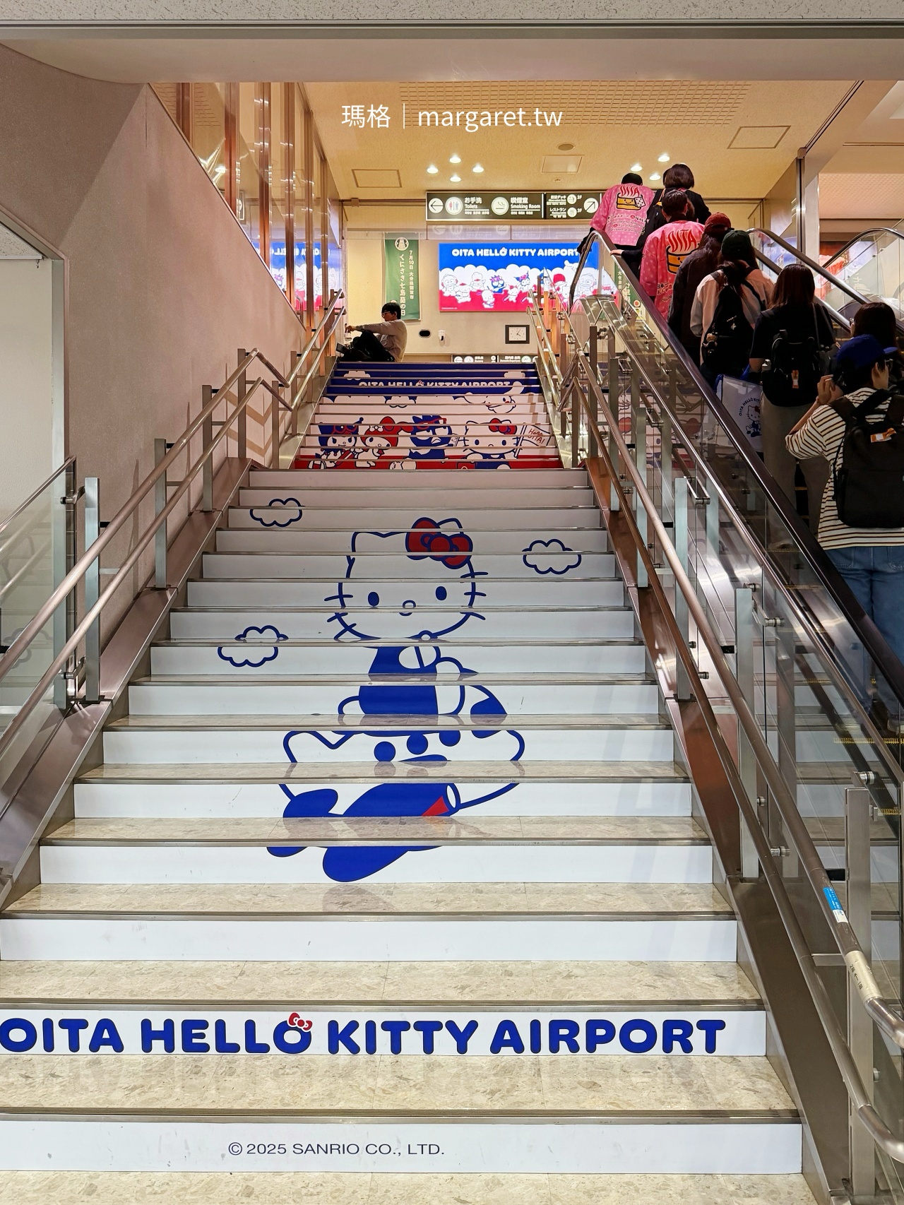 大分機場 洗手間 Hello Kitty主題佈置