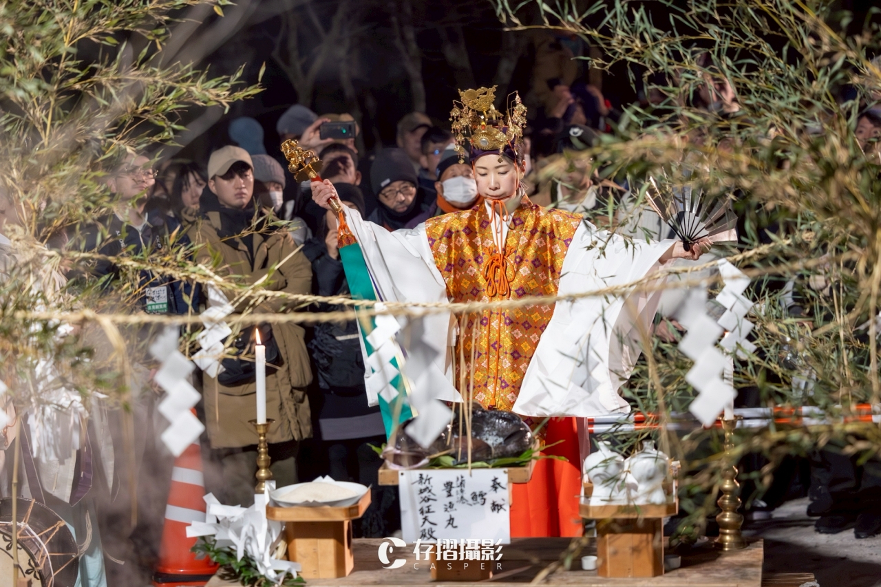 生剝鬼柴燈祭 祭典儀式現場
