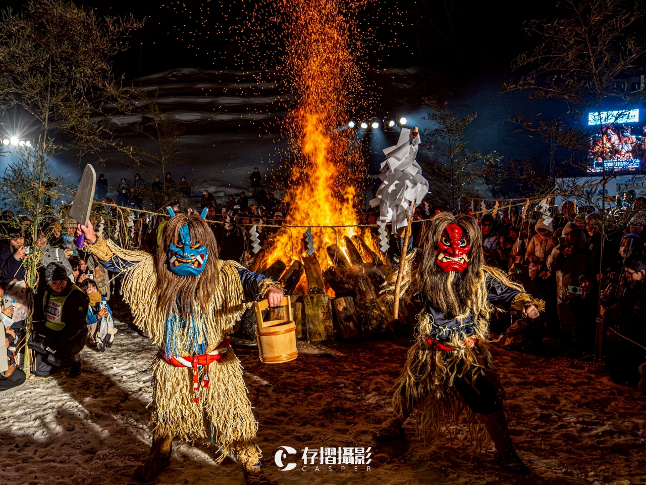 男鹿半島 柴燈 生剝鬼踊り 昭和時代創作的勇壯舞蹈