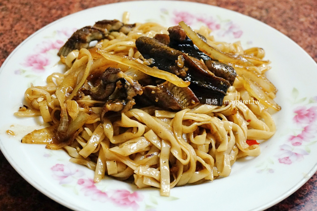 嘉義光彩街 老牌鱔魚意麵 炭炒鱔魚 白油麵