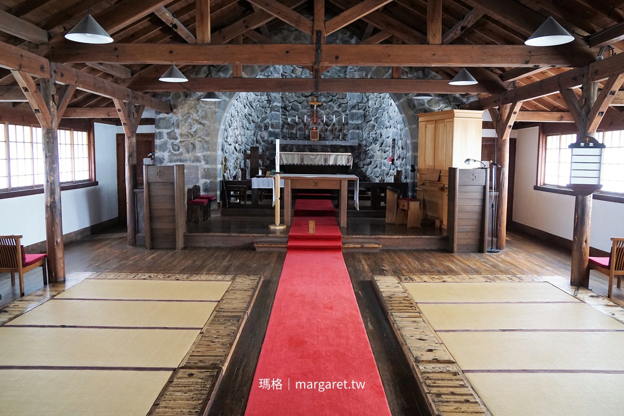 清里高原。石牆木造禢禢米小教堂｜聖安德魯教會（清里聖アンデレ教会）