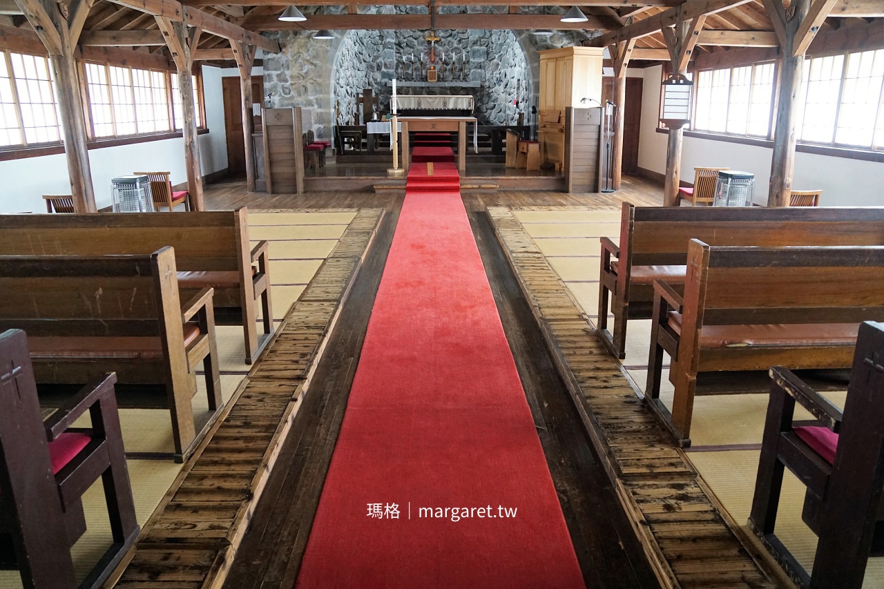 清里高原。石牆木造禢禢米小教堂｜聖安德魯教會（清里聖アンデレ教会）