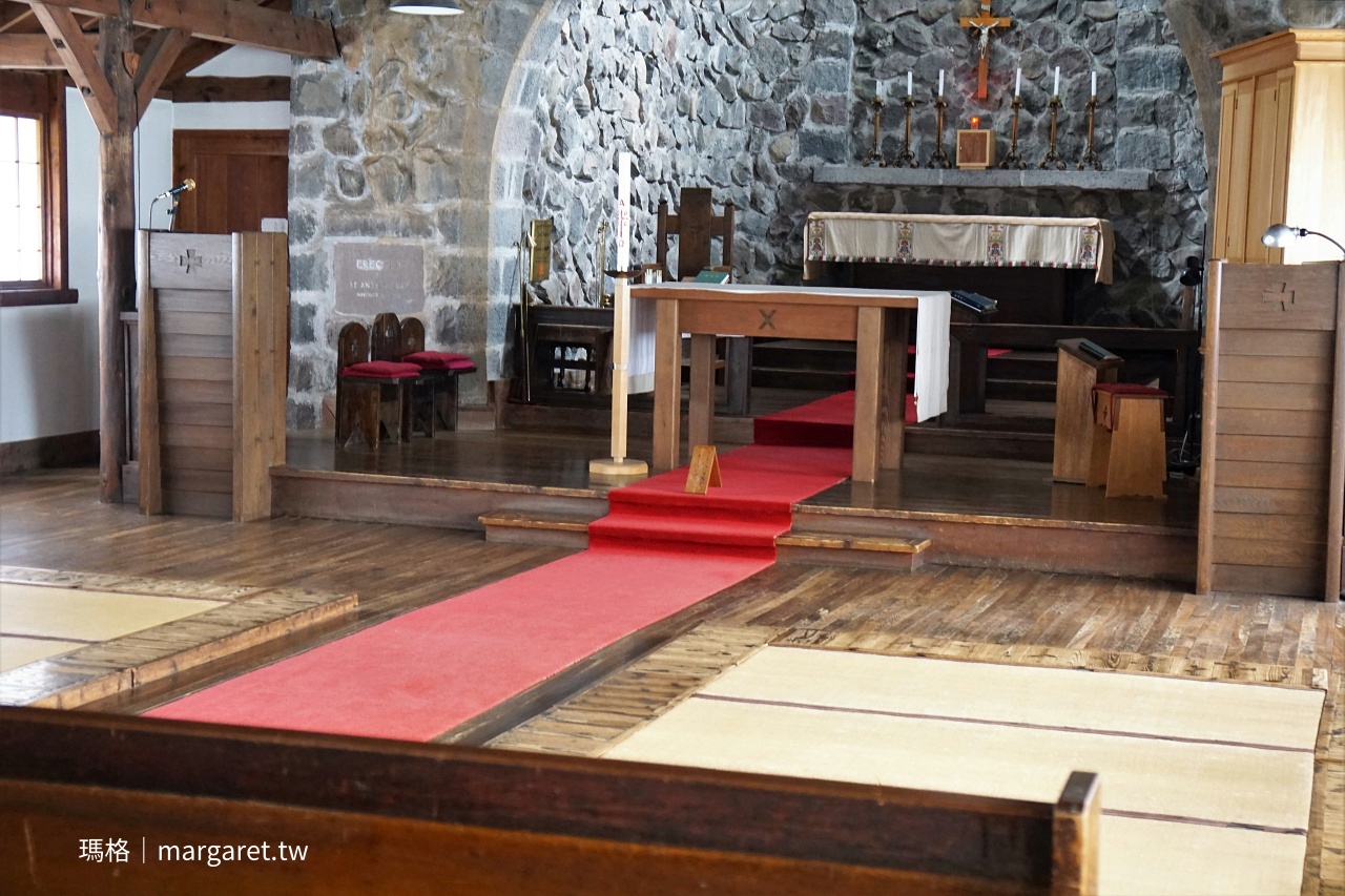 清里高原。石牆木造禢禢米小教堂｜聖安德魯教會（清里聖アンデレ教会）