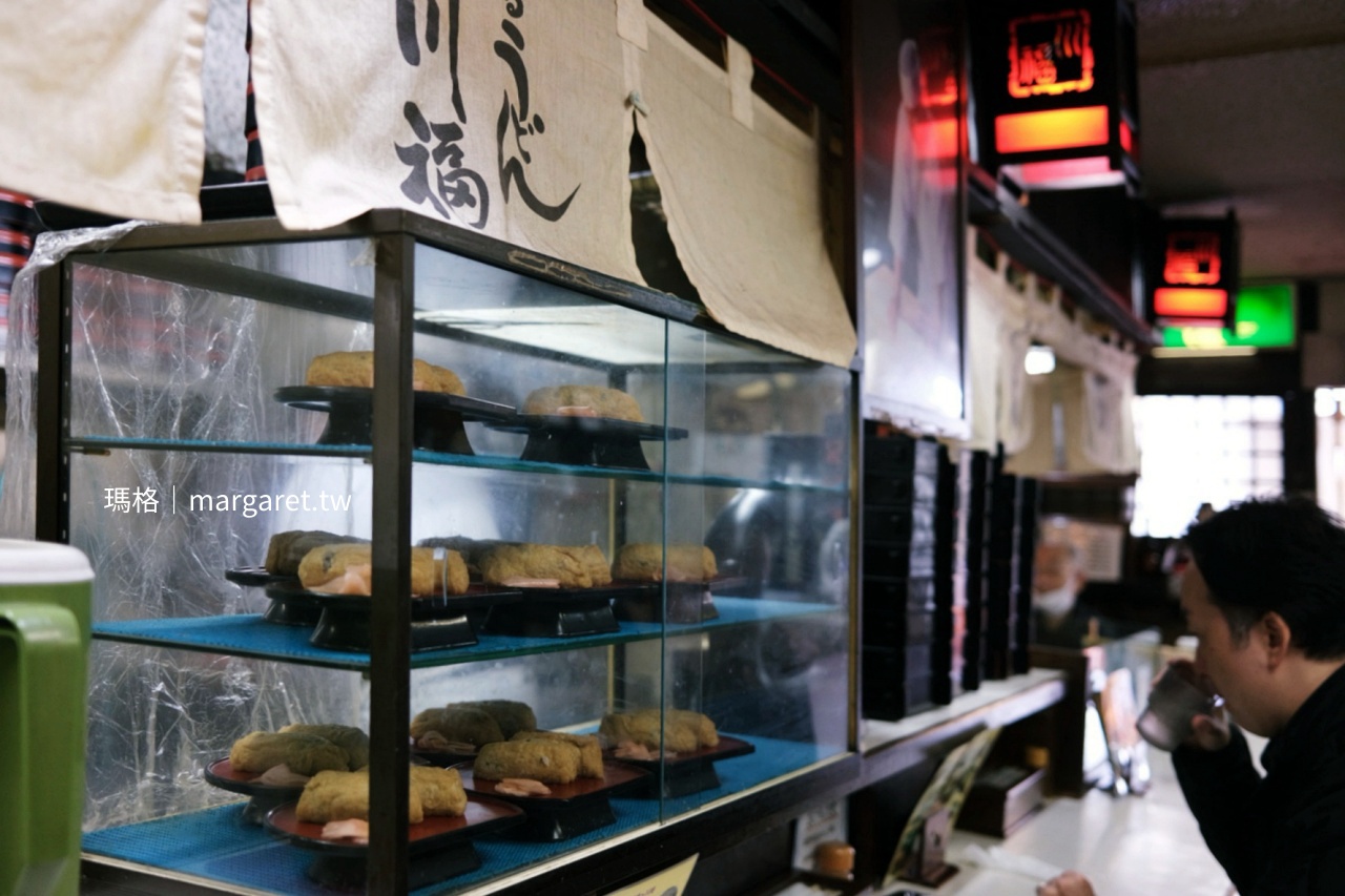 高松川福本店 稻荷壽司 吧檯座位視角