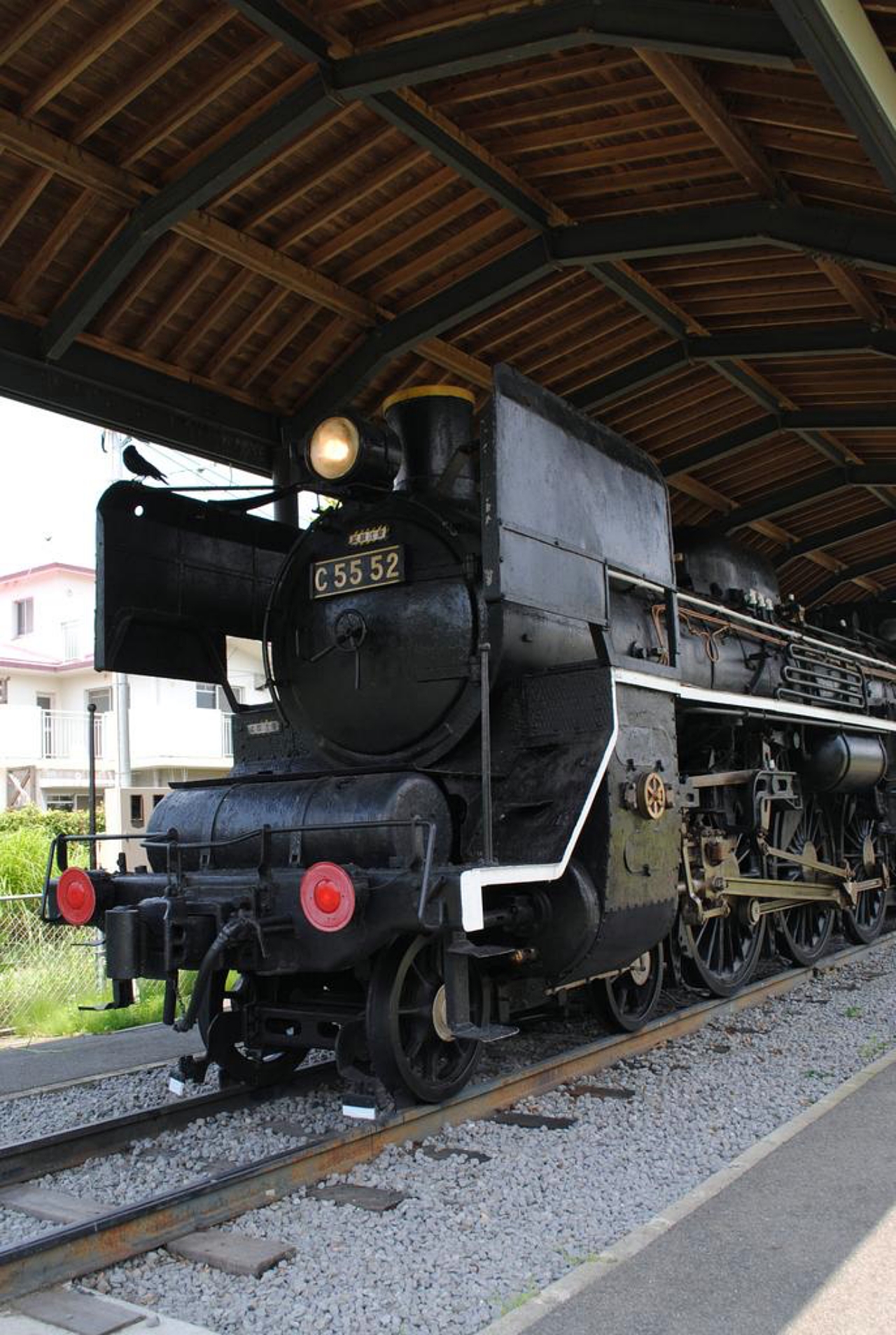 鹿兒島吉松站 C55形52號 車頭銘牌細節特寫