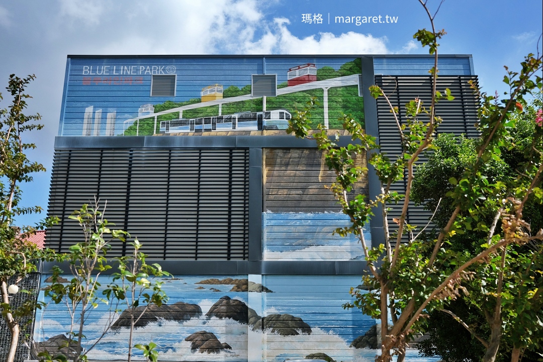 海雲台藍線公園海岸列車。釜山海景第一排｜可愛的天空膠囊列車