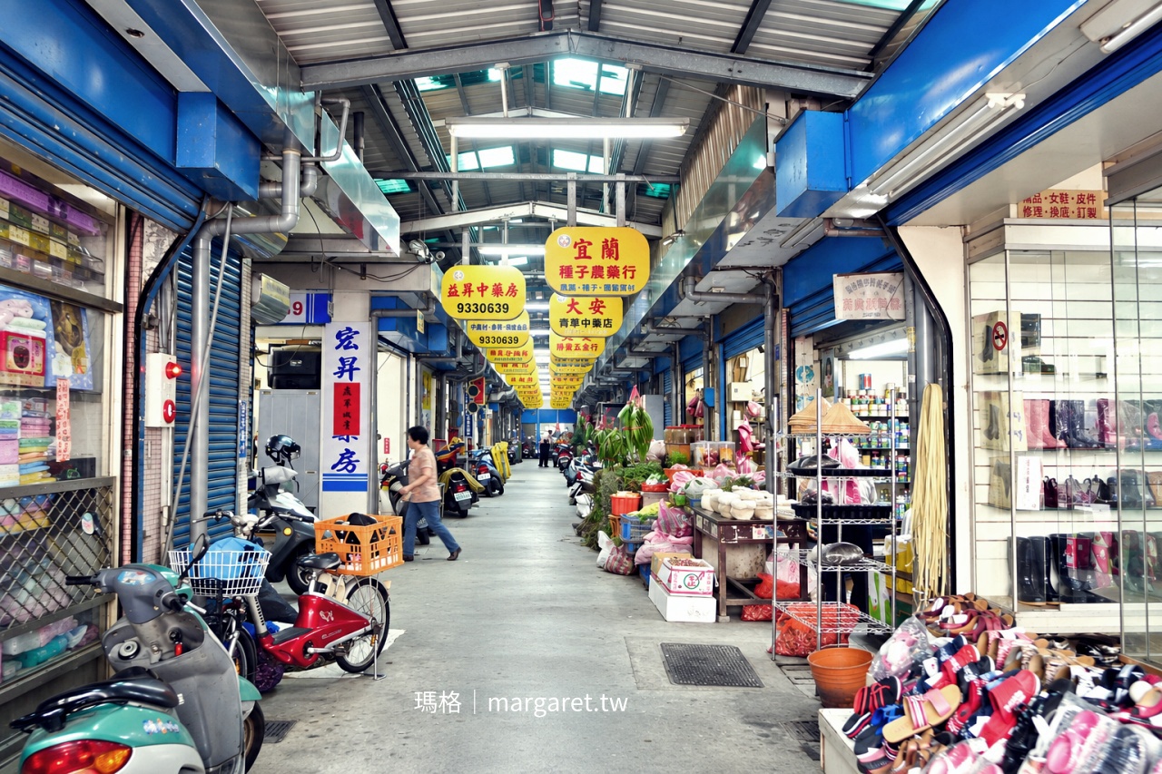 宜蘭北館市場 室內走道 店家