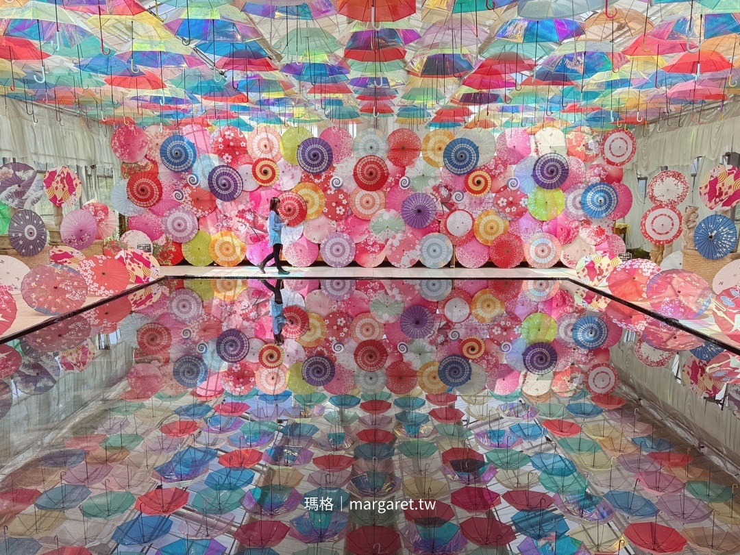 豬苗代花草園。磐梯高原美麗花園｜日式和風花傘Umbrella Sky熱門打卡景點