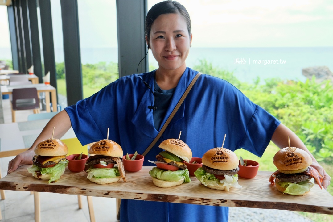 沖繩星野度假村OLU Grillc海景午餐｜5款經典漢堡浮誇系上桌（中文預約）