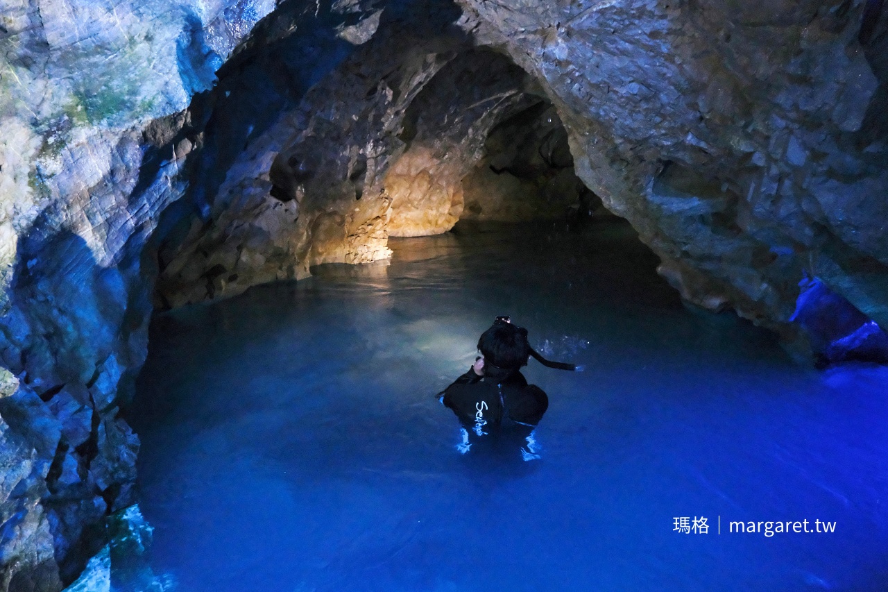 大分縣旅遊|溫泉、高原、瀑布與城下町景點整理 @瑪格。圖寫生活 大分稻積水中鐘乳洞|日本最長水下奇景,全年16℃地底探險