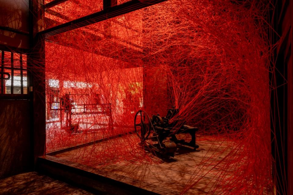 塩田千春。Memory of Lines 線的記憶｜瀨戶內國際藝術祭