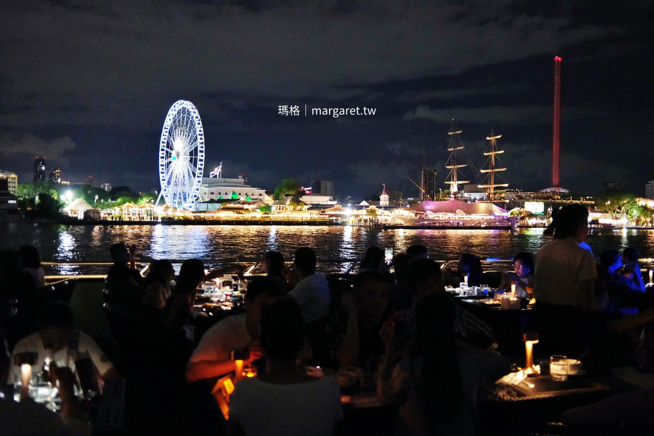 搭曼谷昭披耶河Opulence遊船，行經曼谷彩虹河濱。