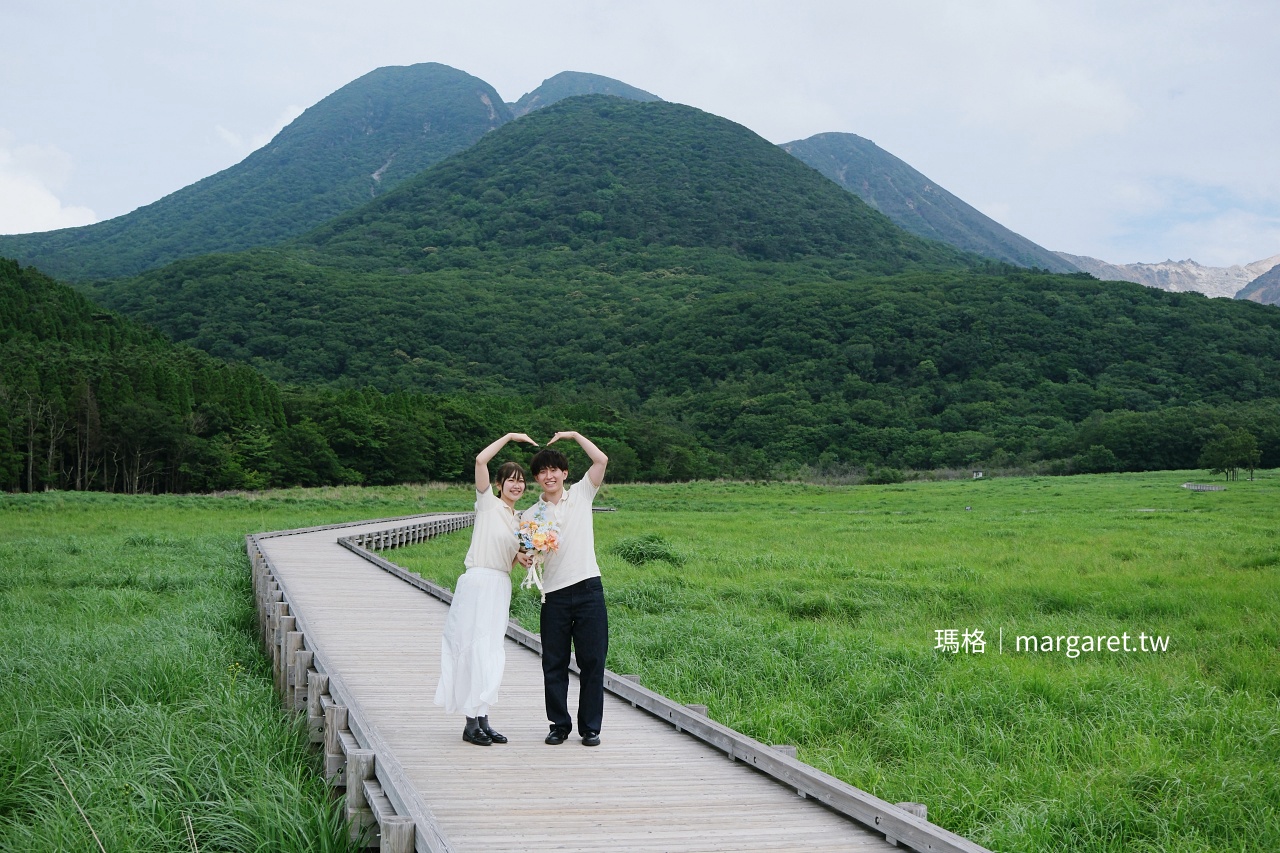 蓼原濕原夏日健行 木棧道上的高原風景