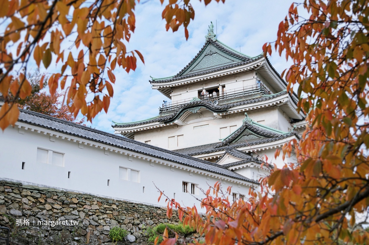 和歌山城。西之丸庭園浪漫紅葉季｜日本百名城、三大連立式平山城之一