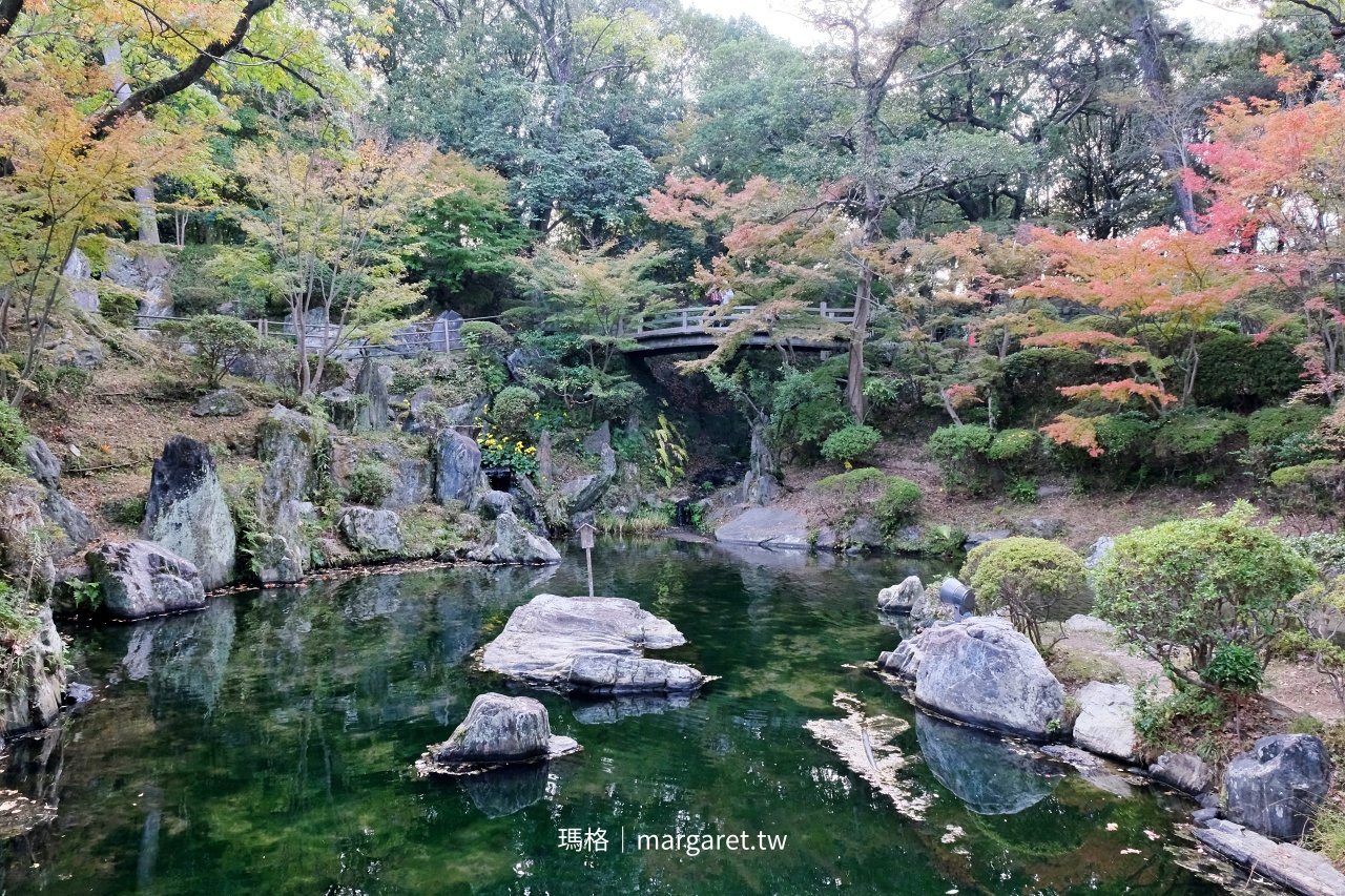 和歌山城。西之丸庭園浪漫紅葉季｜日本百名城、三大連立式平山城之一