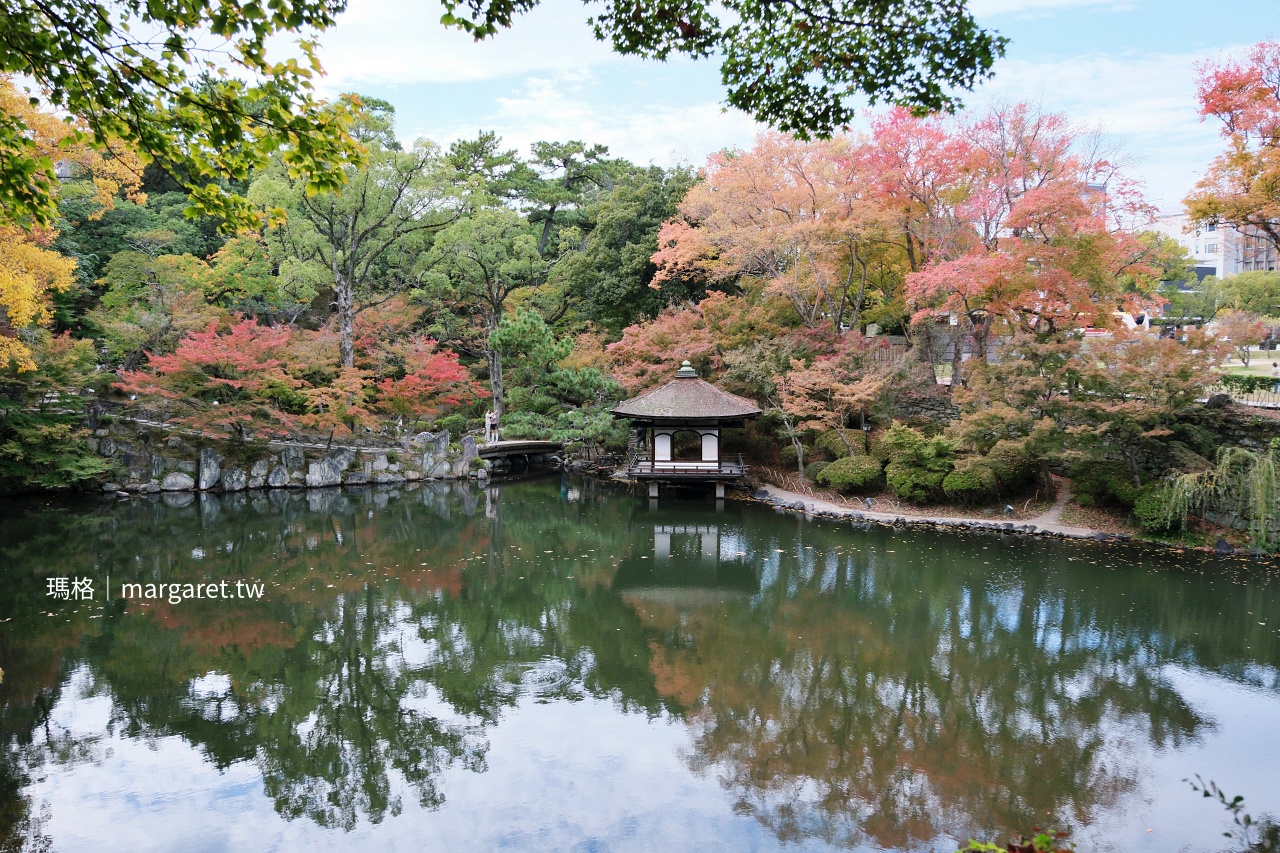和歌山城。西之丸庭園浪漫紅葉季｜日本百名城、三大連立式平山城之一