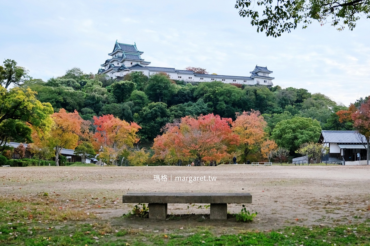 和歌山城。西之丸庭園浪漫紅葉季｜日本百名城、三大連立式平山城之一