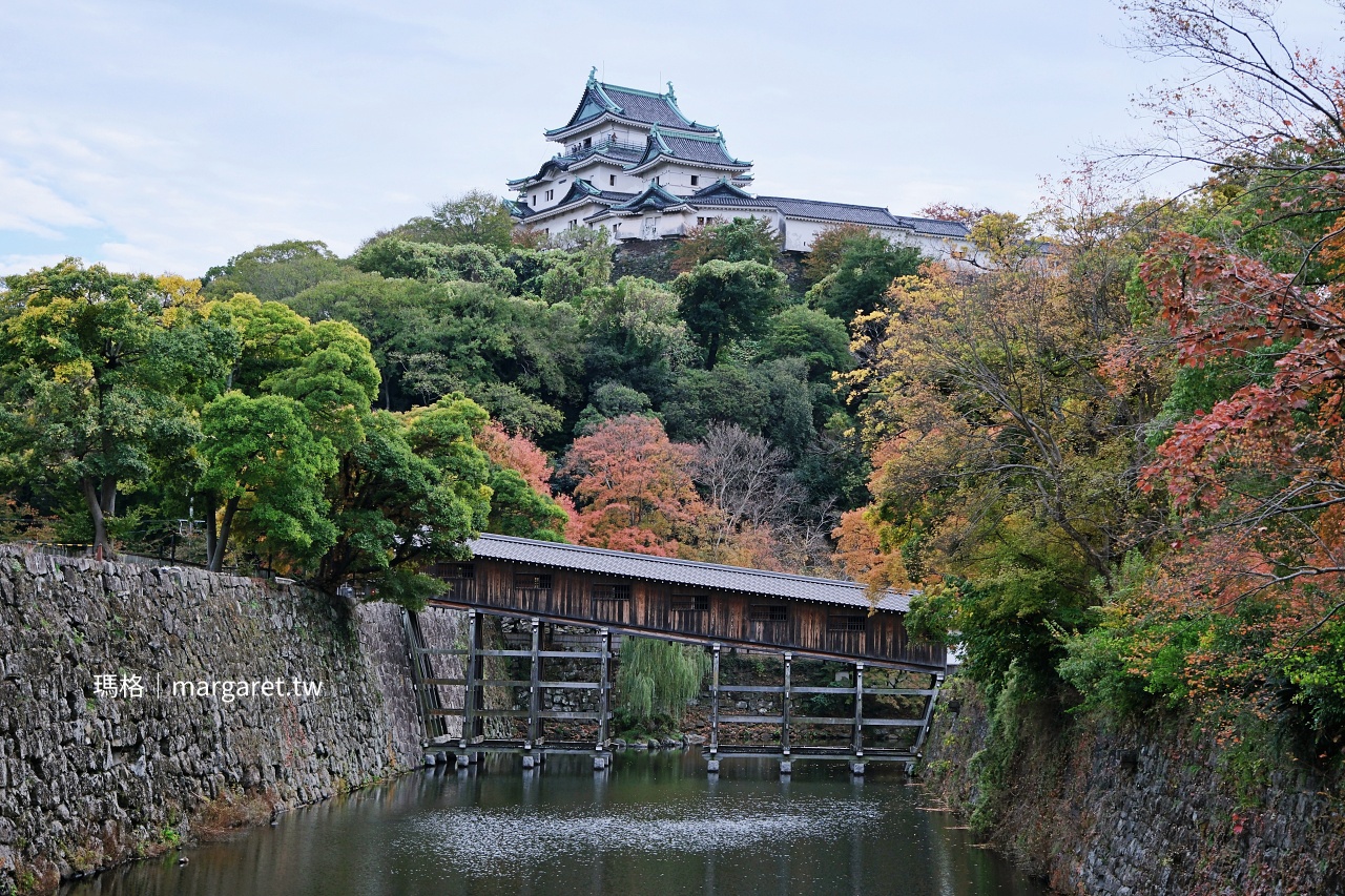 和歌山城。西之丸庭園浪漫紅葉季｜日本百名城、三大連立式平山城之一