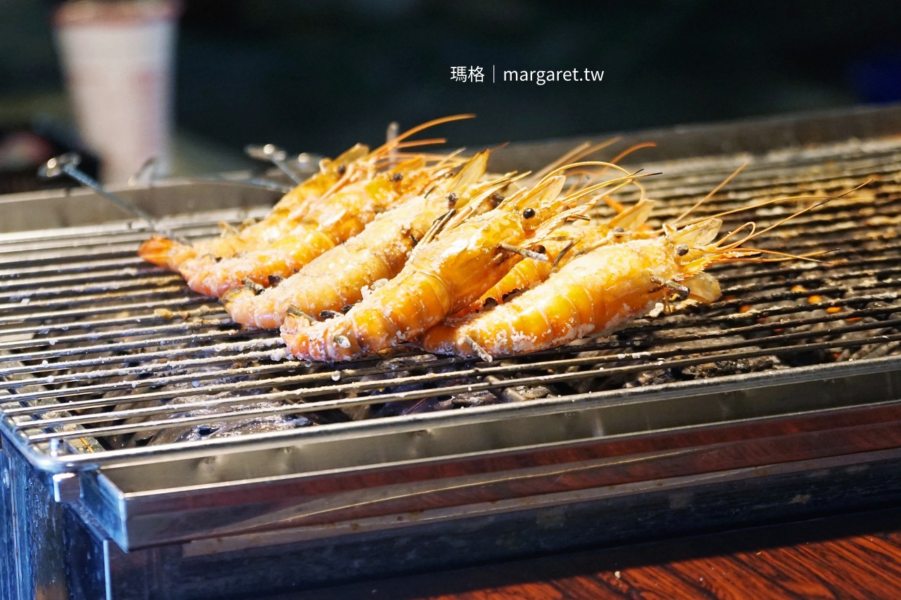 高雄六合夜市 大牛比較懶 現烤泰國蝦特寫鮮嫩飽滿