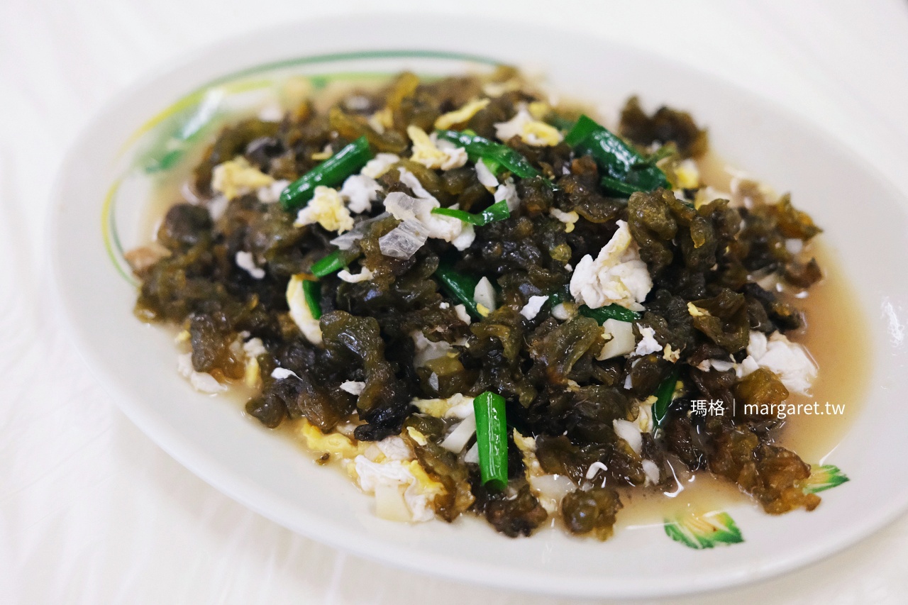 邱家生魚片蛋香雨來菇炒蛋，屏東特色食材料理。