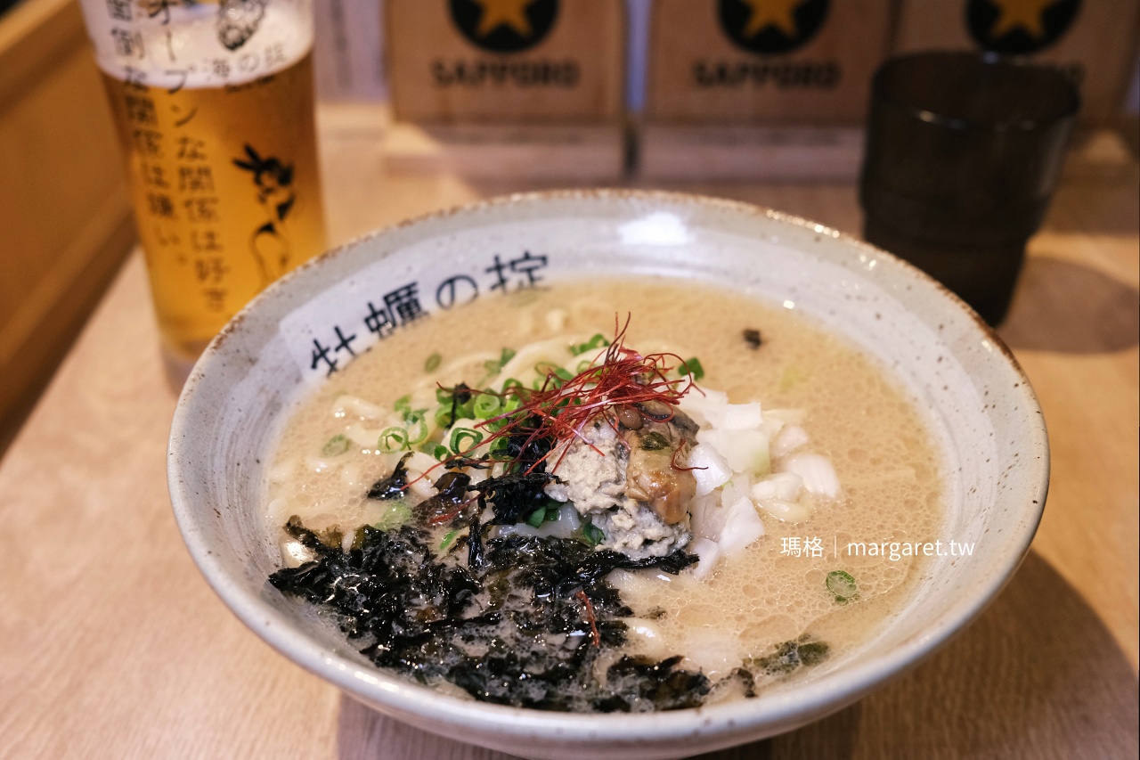 仙台朝市牡蠣與壽司うみのおきて，招牌餐點牡蠣拉麵。