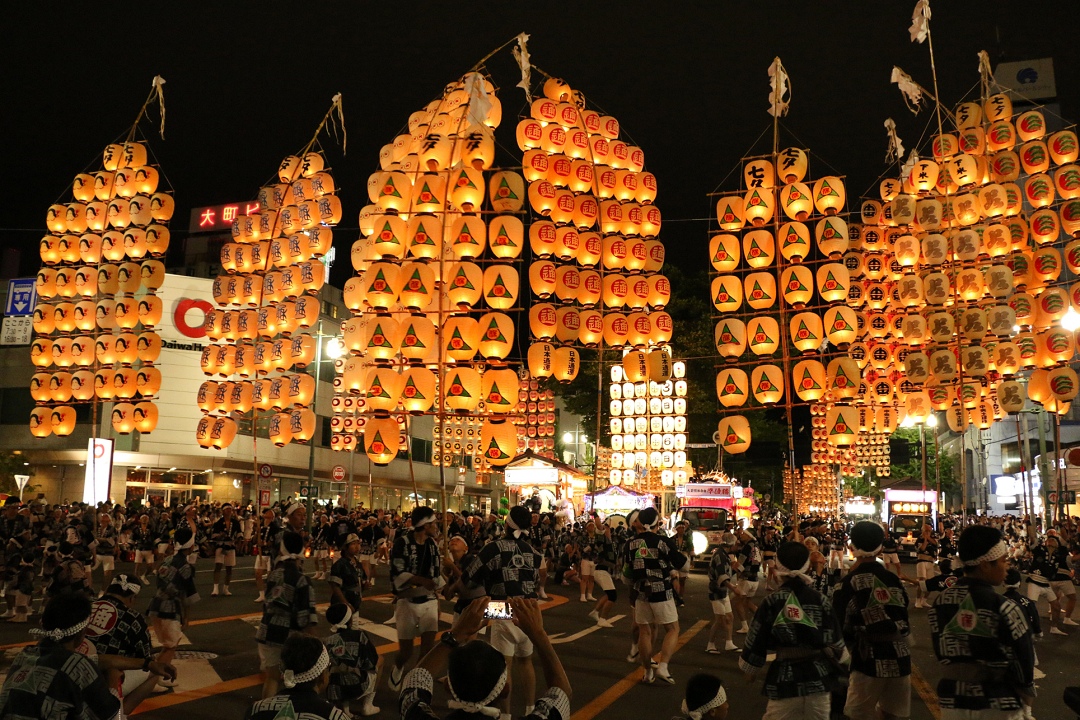 秋田市民俗藝能傳承館。竿燈技藝體驗｜日本東北三大祭：秋田竿燈祭