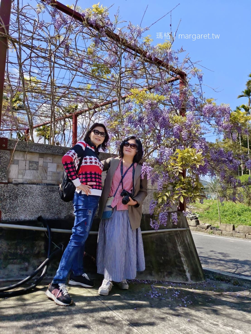 瑞里紫藤花景點。源興宮附近