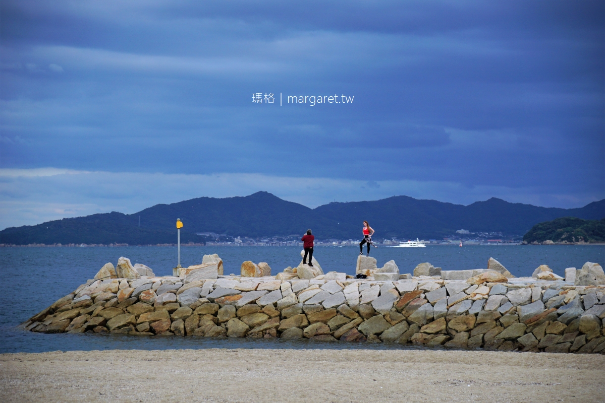 鬼ヶ島海水浴場。女木八幡神社｜高松屋島對面白砂青松海灘