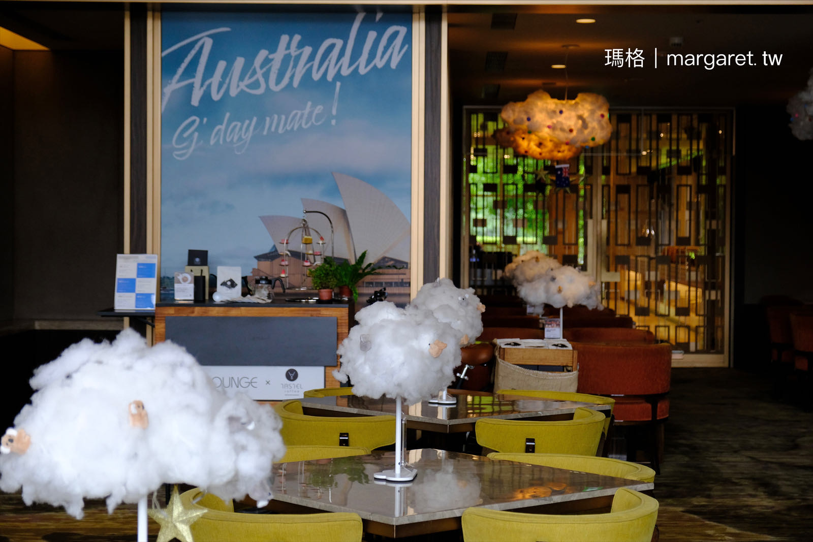 JC CAT雲朵下午茶。無尾熊帶路澳洲味蕾旅行｜The Lounge。六福萬怡酒店大廳酒吧
