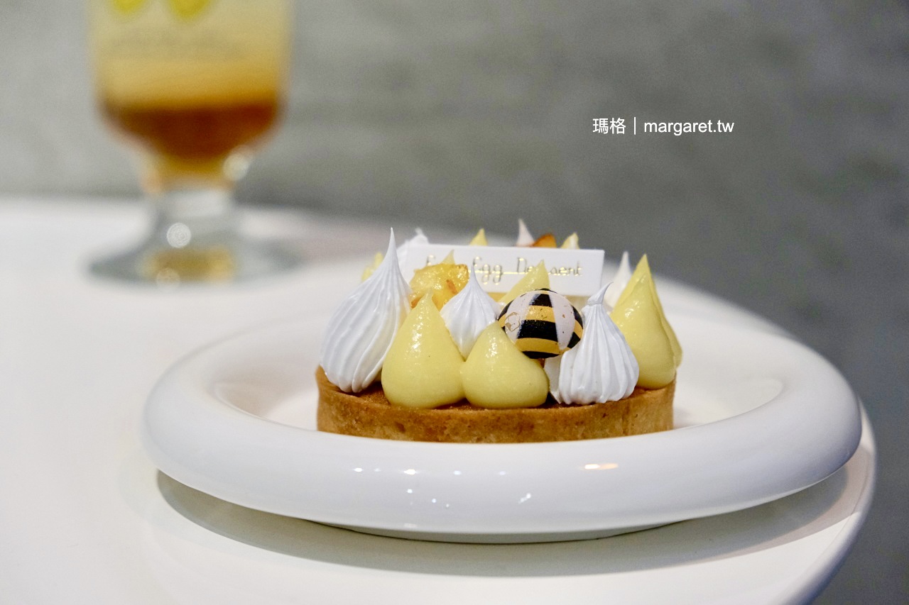 兩顆蛋Egg Egg Dessert。超可愛小蜜蜂檸檬塔｜嘉義人氣甜點