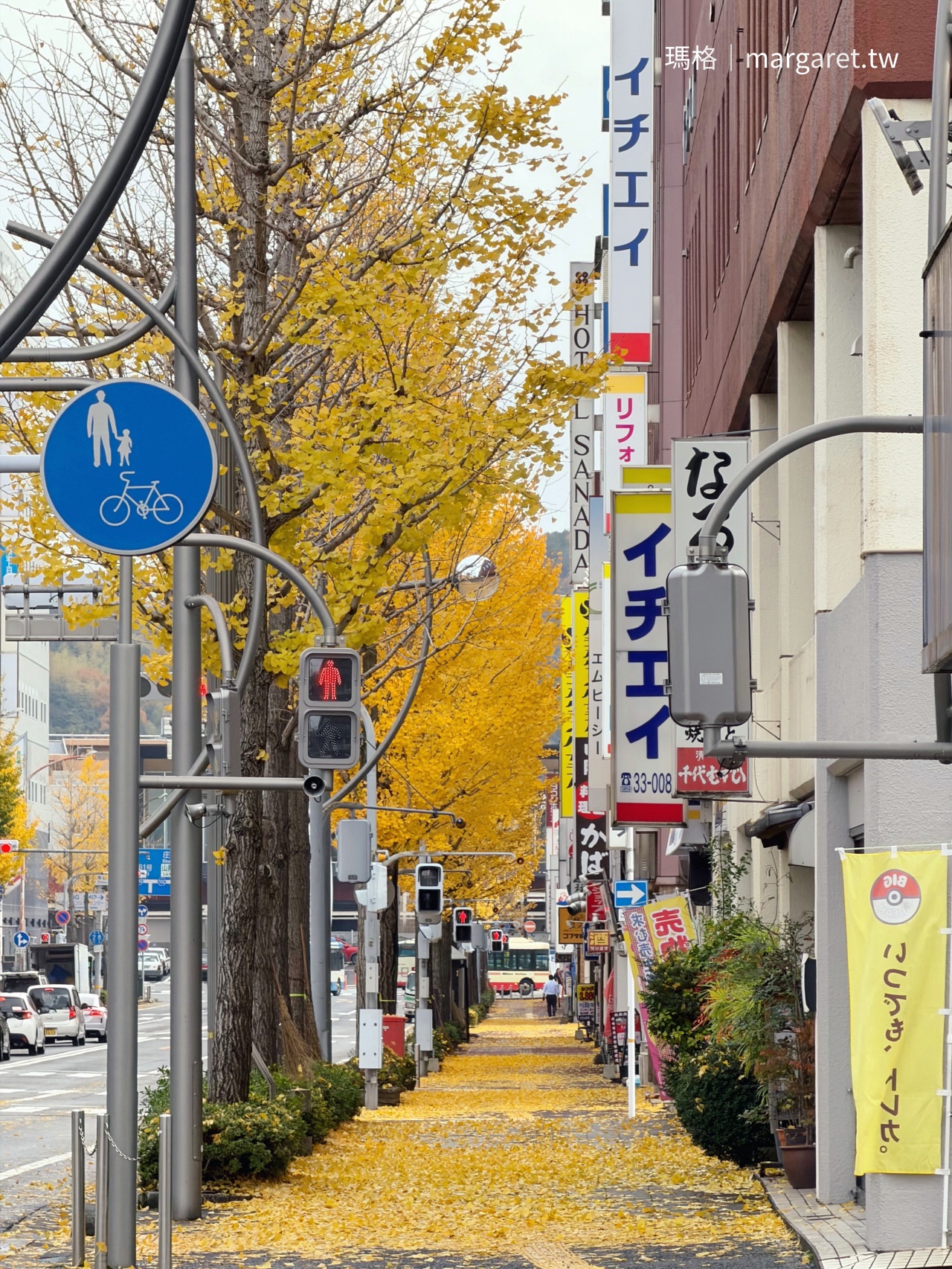 鳥取米子站。秋季銀杏大道｜飛天火車、米子合掌像