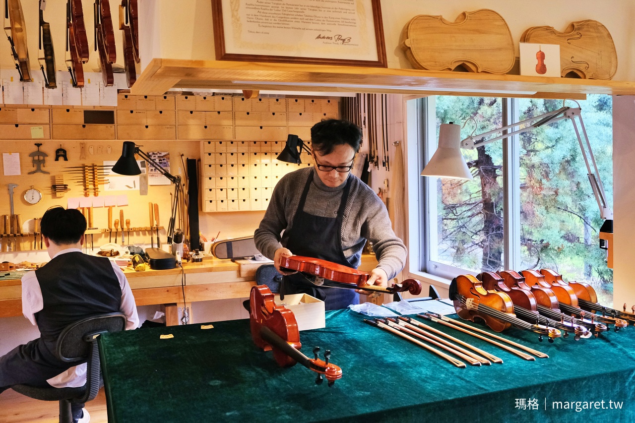 「三朝小提琴美術館」附設職人氣息濃厚的提琴工作室。