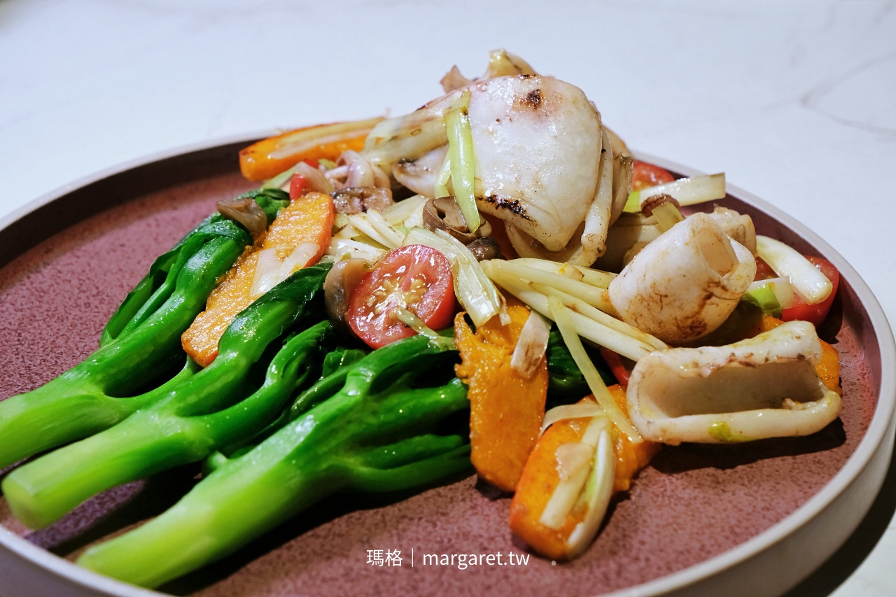 九華樓台中朝富店 碧綠爆炒鮮中卷 快炒海鮮