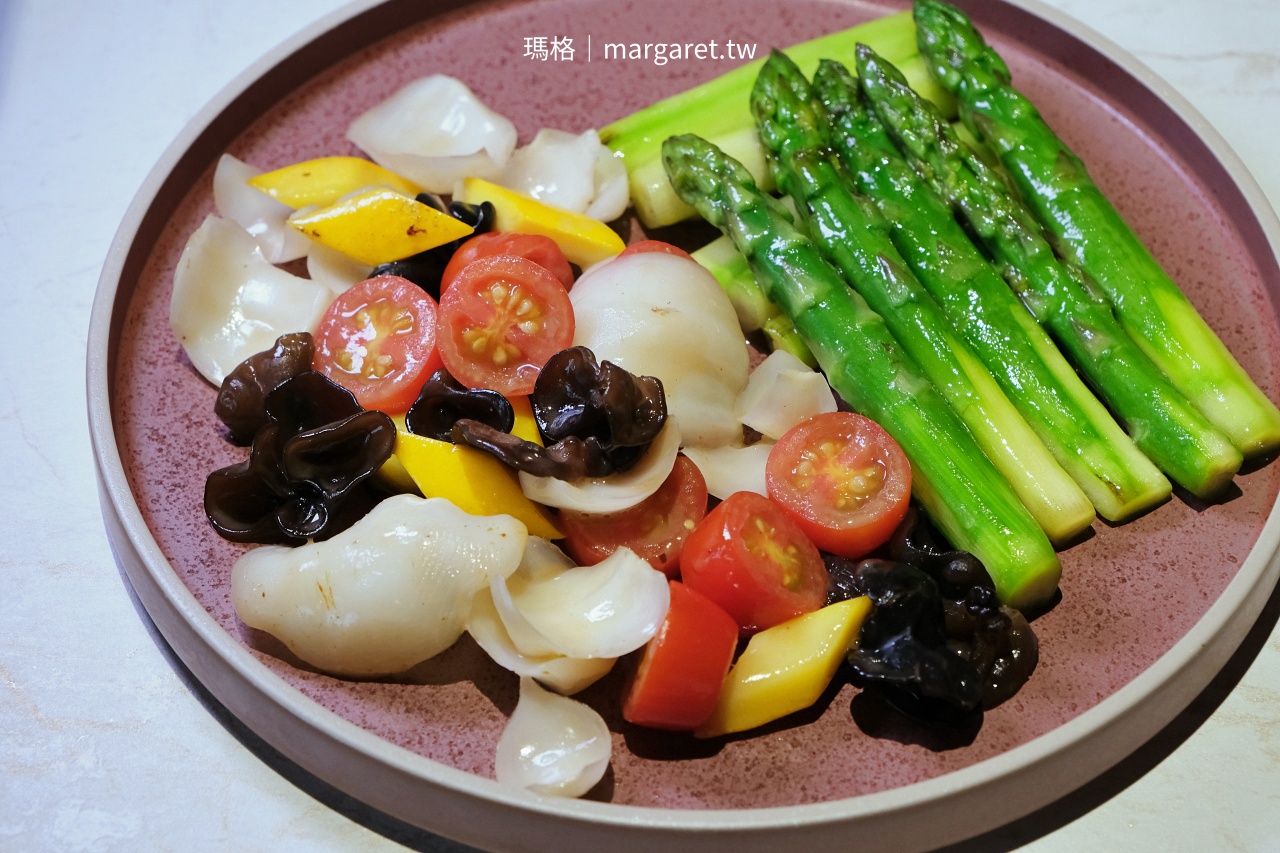 九華樓台中朝富店 百合蕃茄炒蘆筍 彩蔬擺盤