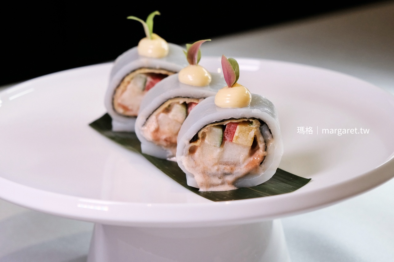 高雄雋Gen中餐廳 米香水果蔬菜卷切面特寫