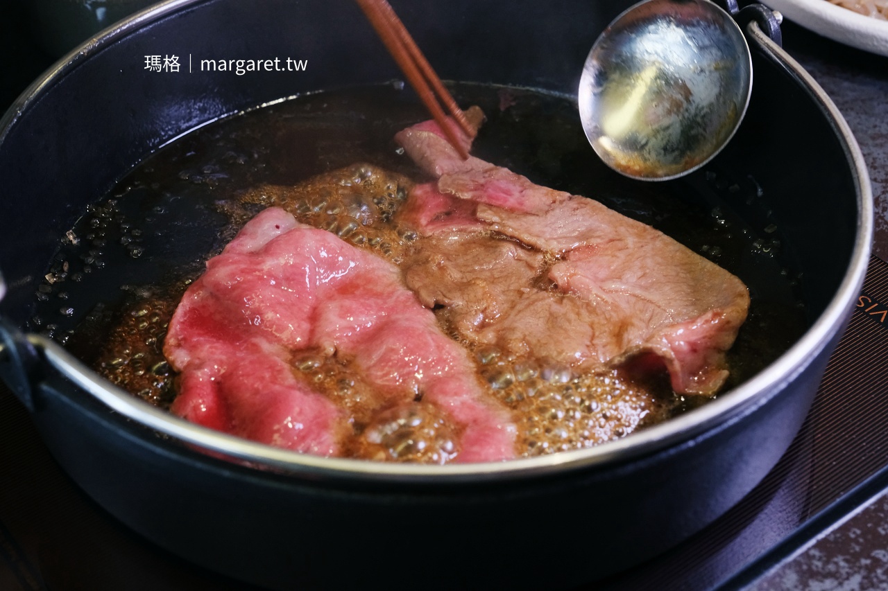 台南橋山鵲邸壽喜燒關西流煎牛肉冒泡焦香