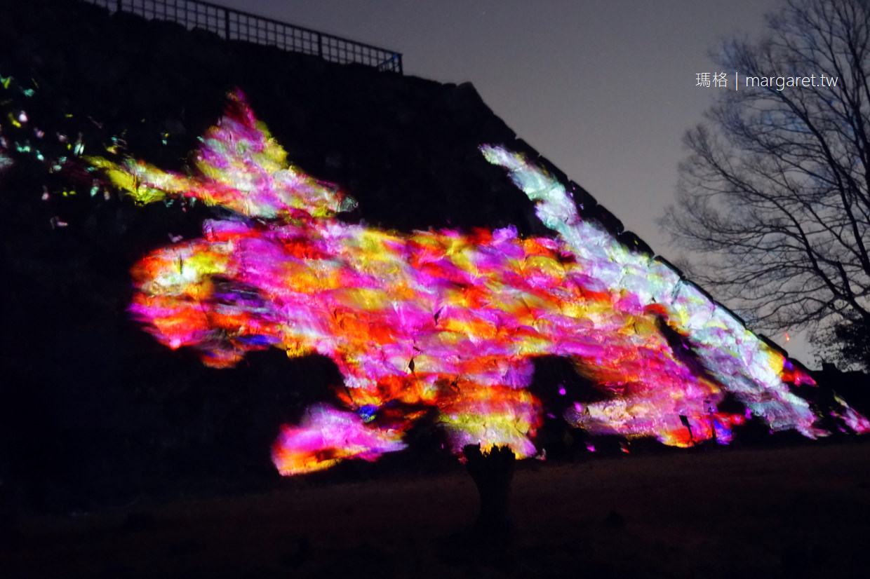 九州冬季祭典。舞鶴公園福岡城光之祭 Light Festival in Fukuoka Castle Ruins 2017~2018