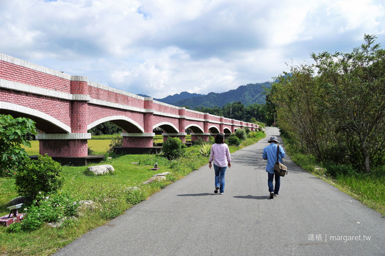 二層坪水橋。縱谷版水往上流｜台灣第一座拱形景觀水橋
