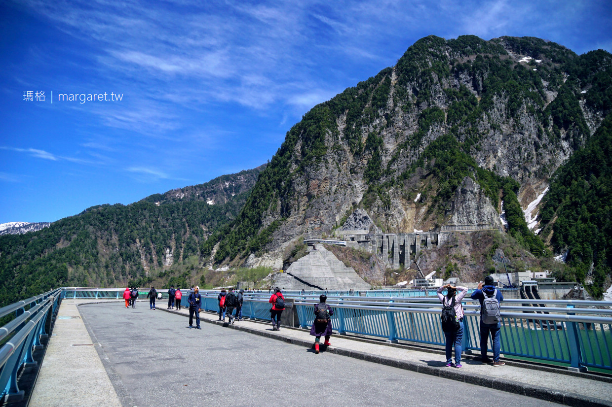 黑部水庫。日本最大拱形水壩｜黑部登山纜車。日本唯一全線地下化的纜索鐵路