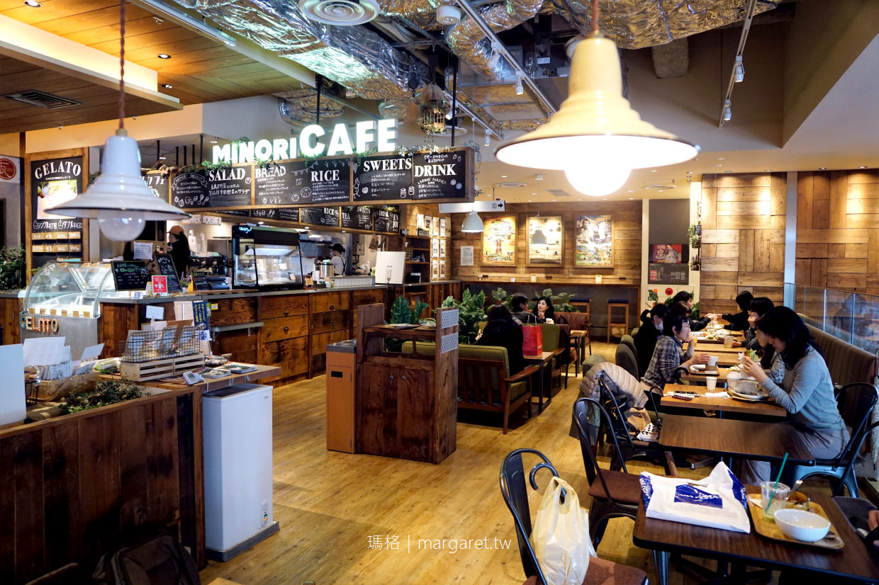 Minori Cafe。福岡天神PARCO新館6樓｜Book and Bed Tokyo青年旅館、Kawara Cafe & Dining Forward餐廳