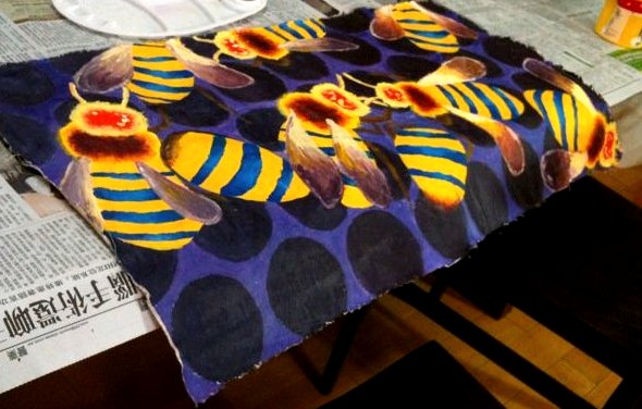 【瑪格學畫畫】屬於自己風格的蜜蜂
